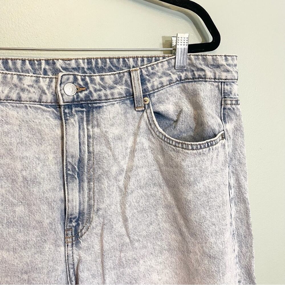 &Denim Womens Ultra‎ High Waist Ankle Length Loose Mom Jeans Blue Size 16 - Picture 13 of 16